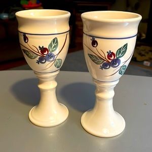 Prairie Pottery wine goblets (set of two)